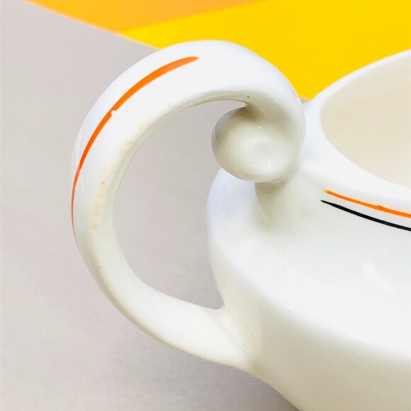 Vintage 40s SWINNERTONS Staffordshire England Majestic Vellum Gravy Boat - Picture 4 of 13